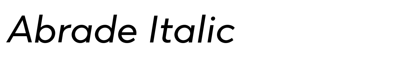Abrade Italic
